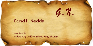 Gindl Nedda névjegykártya